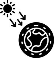 Ozone Layer Glyph Icon vector
