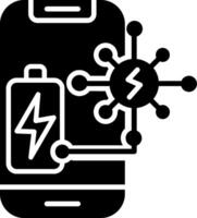Power Sharing Glyph Icon vector