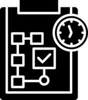 Planning Glyph Icon vector