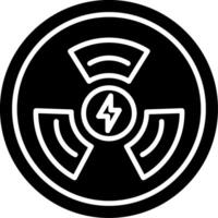 Nuclear Glyph Icon vector