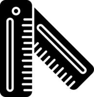 Ruler Glyph Icon vector