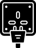 Socket Glyph Icon vector
