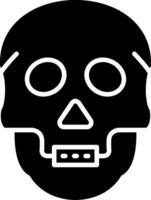 Skull Glyph Icon vector