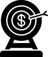 Target Glyph Icon vector