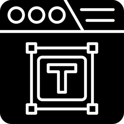 Text Box Glyph Icon