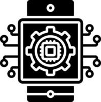 Smartwatch Glyph Icon vector