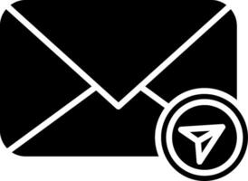 Sent Glyph Icon vector
