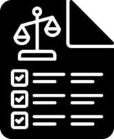 Balance Sheet Glyph Icon vector