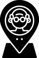 Call Center Glyph Icon vector