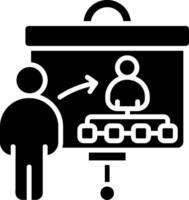 Training Glyph Icon vector