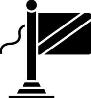 Congo Flag Glyph Icon vector