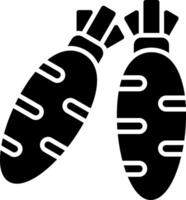 Carrot Glyph Icon vector