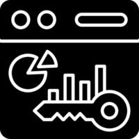 Benchmark Glyph Icon vector