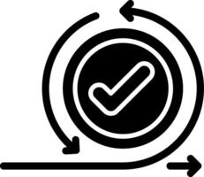 Iteration Glyph Icon vector