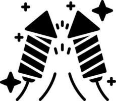 Fireworks Glyph Icon vector
