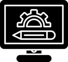 learning tools Glyph Icon vector