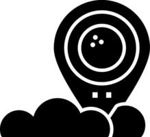 Golf Glyph Icon vector