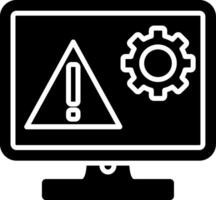 Error Glyph Icon vector