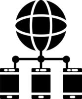 Mobile Network Glyph Icon vector