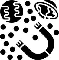 Magnet Glyph Icon vector