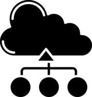 Hosting Glyph Icon vector