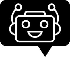 Message Glyph Icon vector