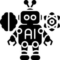 Robot Glyph Icon vector