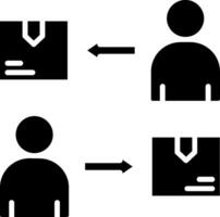 Shift Glyph Icon vector