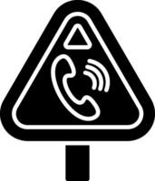 Telephone Glyph Icon vector