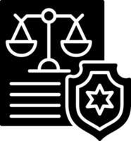 Secured Glyph Icon vector