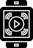 Smart Watch Glyph Icon vector