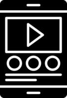 Social Marketing Glyph Icon vector