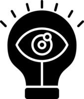 Vision Glyph Icon vector