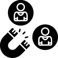 Attraction Glyph Icon vector