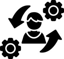 Work Glyph Icon vector
