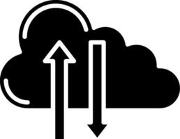 Cloud Technology Glyph Icon vector