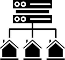 Database Glyph Icon vector