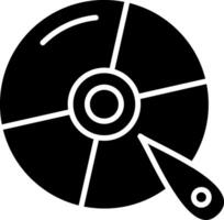 Disk Glyph Icon vector