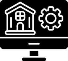 Monitor Glyph Icon vector