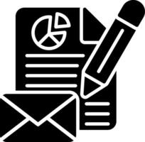 Message Glyph Icon vector