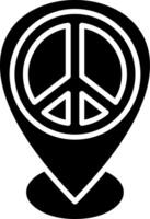 Map Pointer Glyph Icon vector