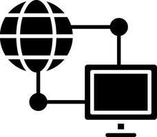 Social Network Glyph Icon vector