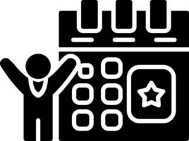Timeline Glyph Icon vector