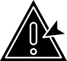 Warning Glyph Icon vector