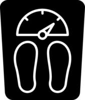 Weight Scale Glyph Icon vector
