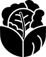 Cabbage Glyph Icon vector