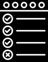 Checklist Glyph Icon vector
