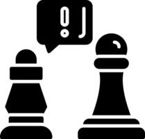 Checkmate Glyph Icon vector