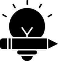 Creative Glyph Icon vector