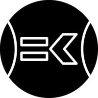 Less Than Or Equal To Glyph Icon vector